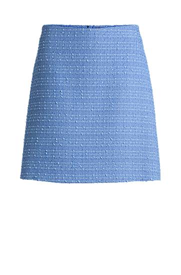 Пола BOSS Textured Bouclé Mini Skirt Синьо | 50530995, 0