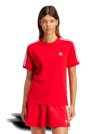 Тениска adidas Originals 3-Stripes Tee Червено | IR8050