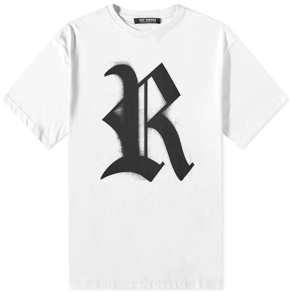 Тениска RAF SIMONS Oversized R Tee Бяло | 231-120-WHT, 0