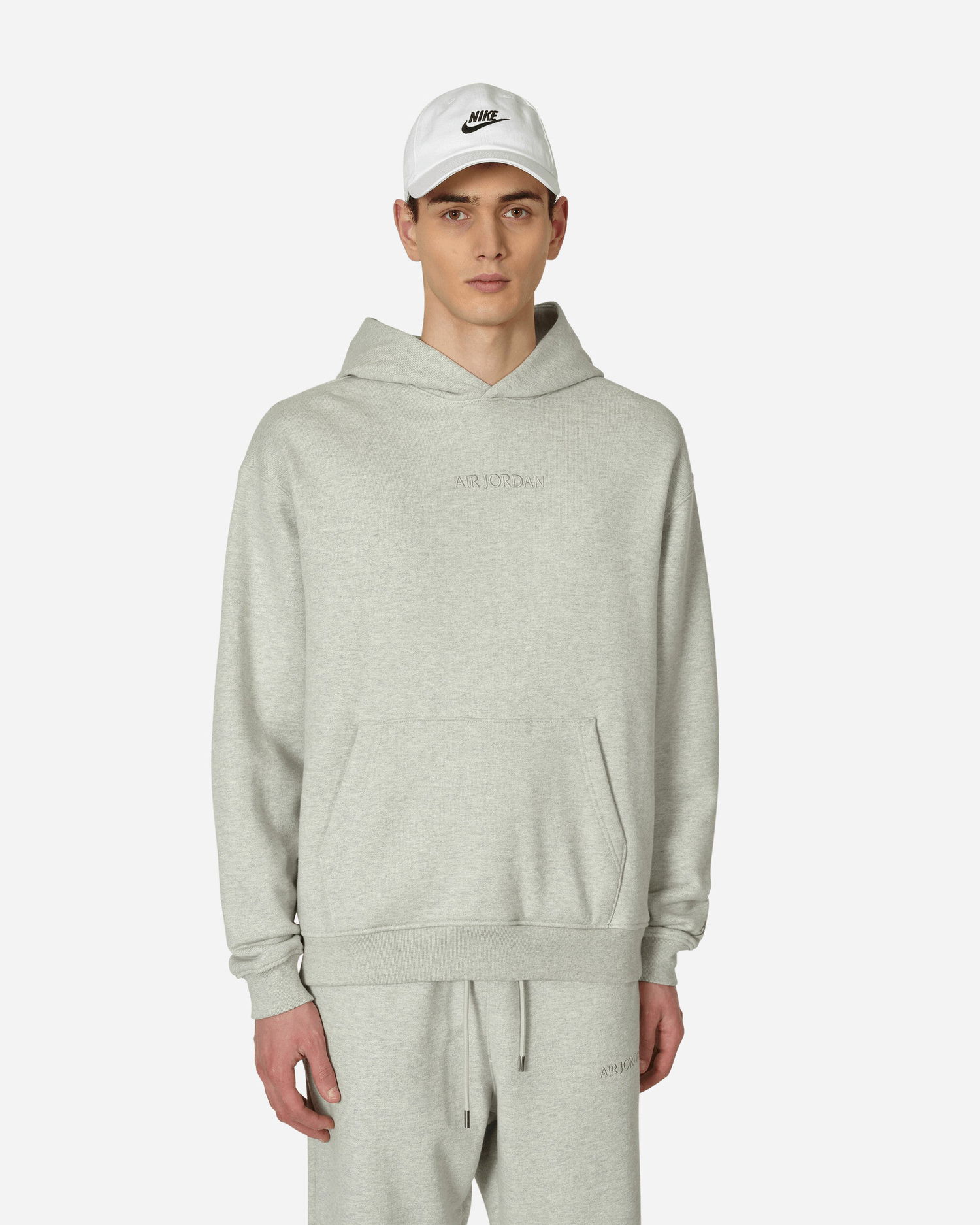 Суитчър Jordan Wordmark Fleece Hooded Sweatshirt Grey Сиво | FJ1966-050, 0