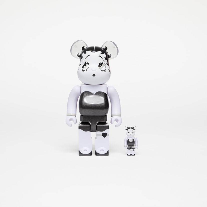 Колекционерско Medicom Toy BE@RBRICK Betty Boop™ Black & White 100% & 400% Set Бяло | 4530956612218