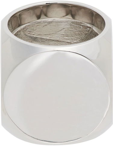 Пръстен We11done We11done Logo Dice Ring Металик | WD-AJ1-22-704-U-BK, 2