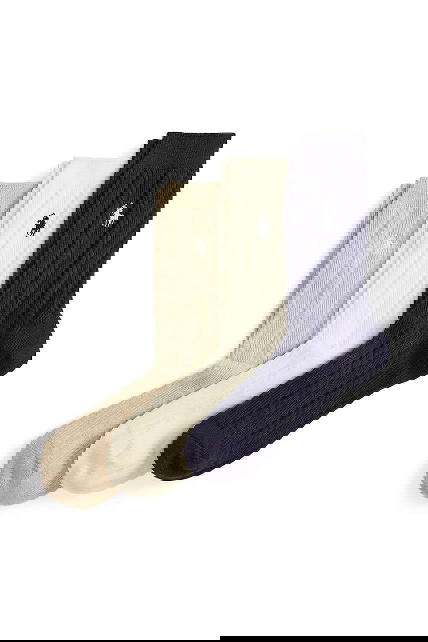 Чорапи Polo by Ralph Lauren Polo Ralph Lauren Cable-Knit Socks, 3-Pack Многоцветен | 455923551, 0