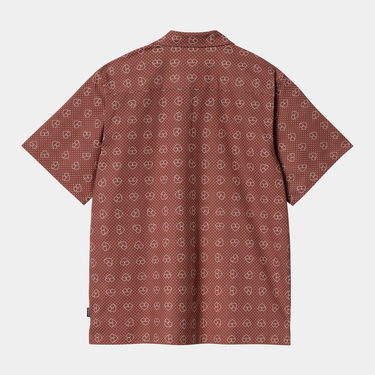 Риза Carhartt WIP Carhartt WIP Furoshiki Print Short Sleeve Shirt Кафяво | I034549_15, 4