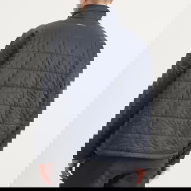 Пухо яке Maison Margiela MM6 Maison Margiela Short Quilted Half-Zip Padded Coat Сиво | SH0AM0068-M35595-900, 3