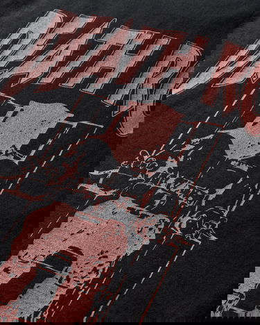 Тениска WACKO MARIA Death Row Record Washed Heavy Weight Longsleeve T-Shirt Черно | DEATHROW-WM-LT01 BLACK, 3