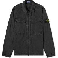 Палта Stone Island Garment Dyed Two Pocket Zip Overshirt Черно | 7915102-V0129, 1