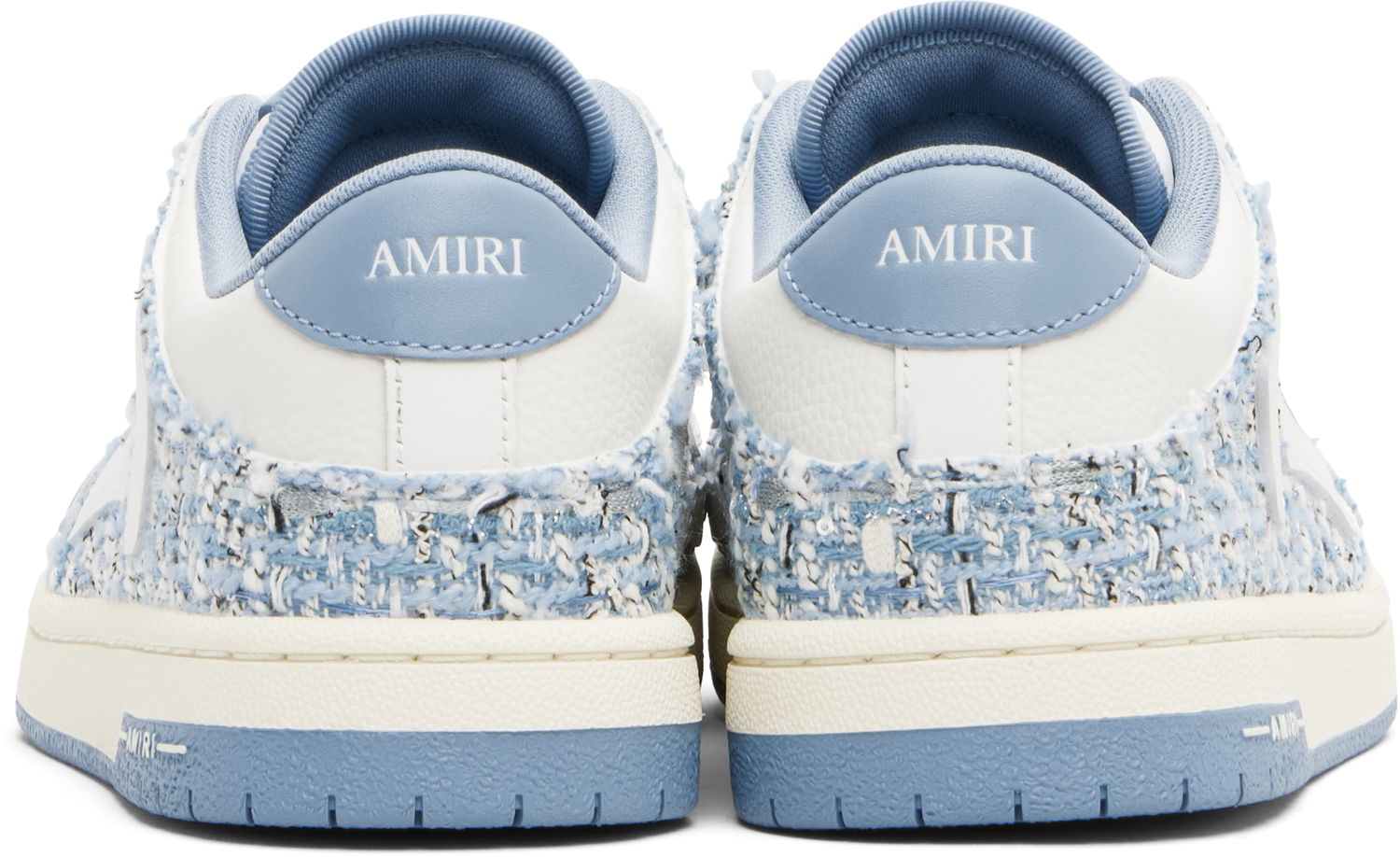 Кецове и обувки AMIRI AMIRI Bouclé Skel Top Low Синьо | AMFOSR1141, 1