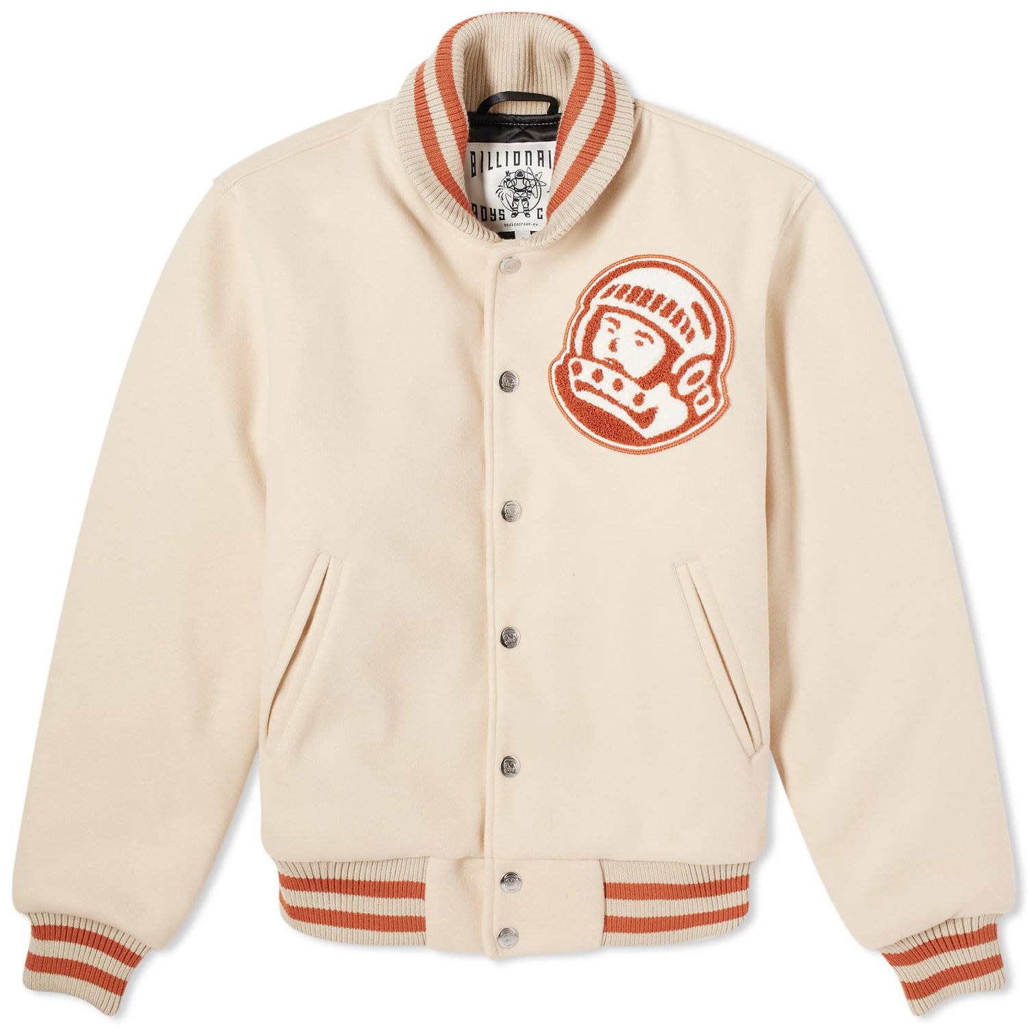 Яке BILLIONAIRE BOYS CLUB Astro Varsity Jacket Бежово | B24101-CRM, 0