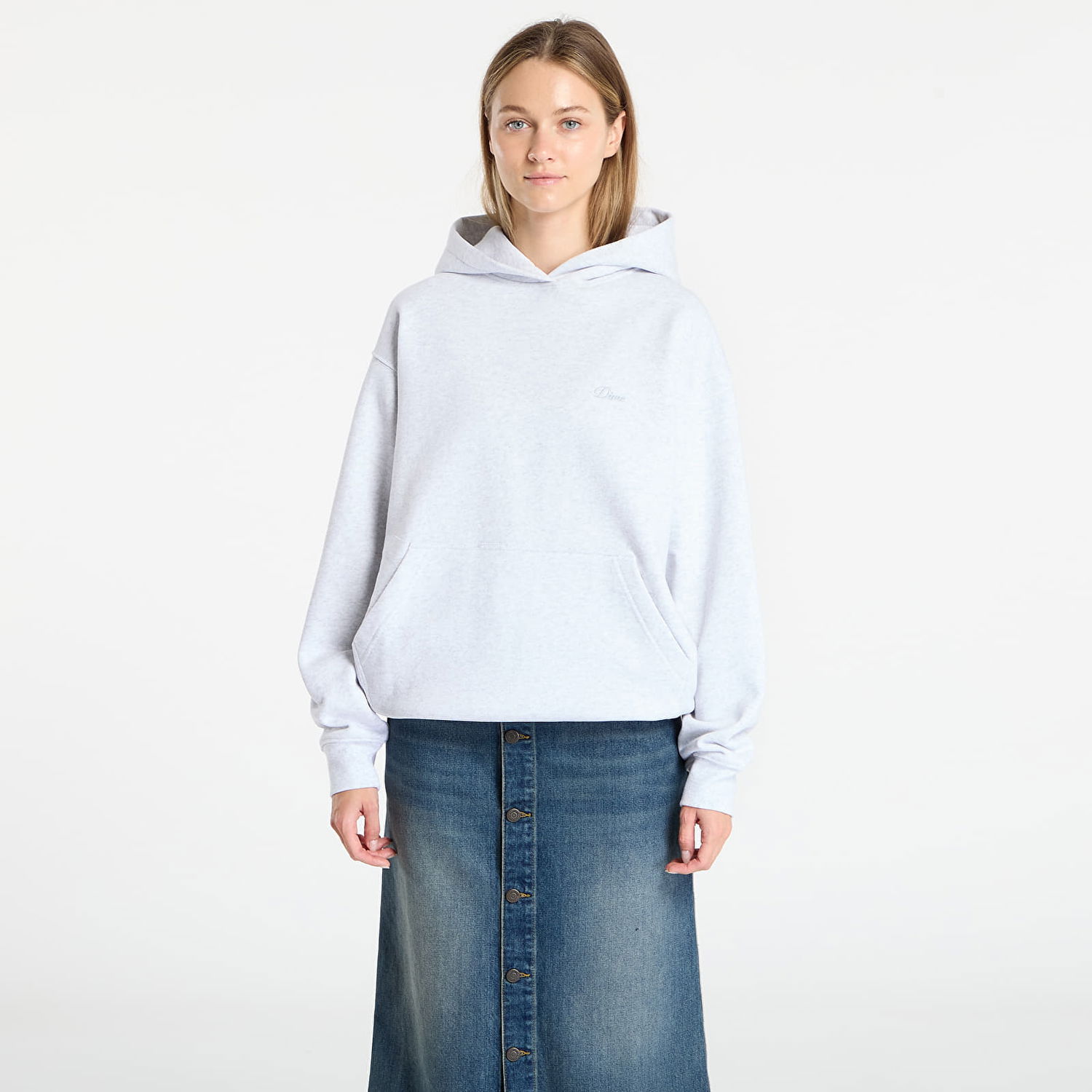Суитчър Dime DIME Cursive Small Logo Hoodie Сиво | DIMESU2537ASH, 1