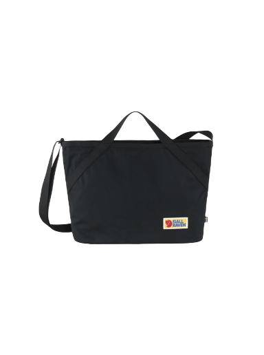 Голяма пазарска чанта FJÄLLRÄVEN Vardag Crossbody Черно | F27247-550