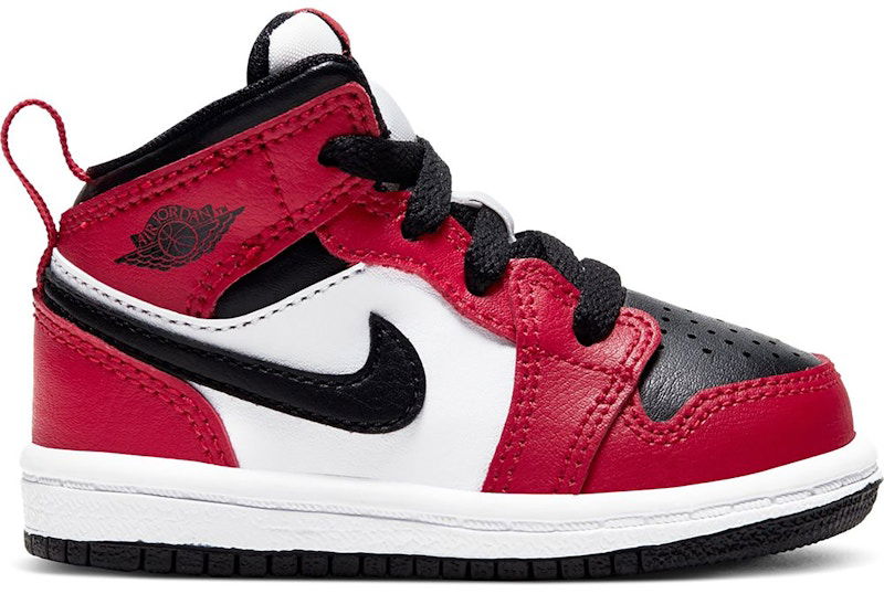 Кецове и обувки Jordan Air Jordan 1 Mid Chicago Toe TD Червено | 640735-069, 0