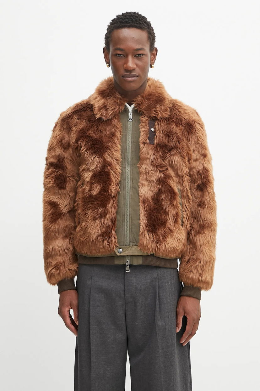 Яке бомбър Andersson Bell Andersson Bell Flight Fur Bomber Jacket Кафяво | awa710u