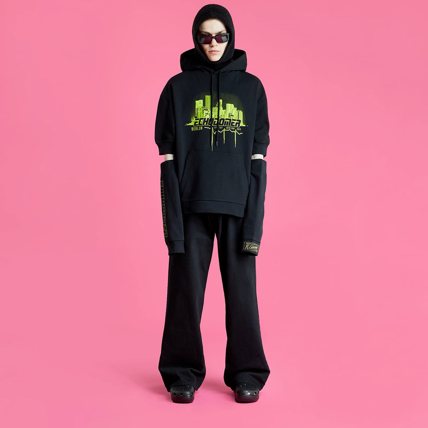 Суитчър RAF SIMONS Hoodie With Seperate Sleeves Echodomer Черно | 221-M171-19003-0099, 0