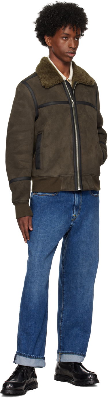 Яке бомбър Paul Smith PS Paul Smith Zip Shearling Jacket Зелено | M2R-440YL-N21914-69, 3