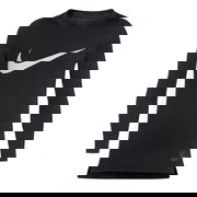 Long Sleeves Tee With Front Swoosh Print