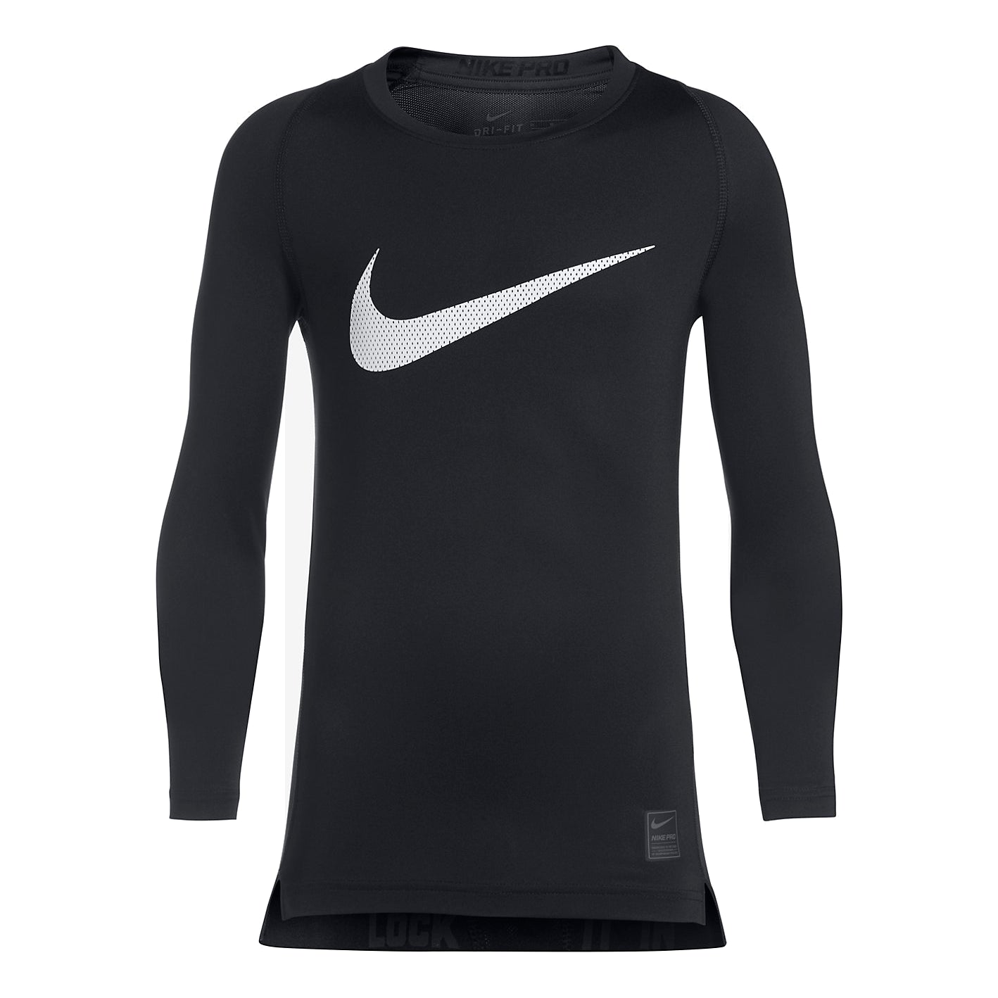 Тениска Nike Long Sleeves Tee With Front Swoosh Print Черно | 726460-010, 0