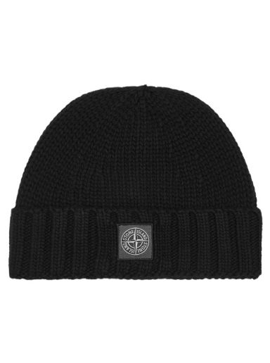 Garment Dyed Wool Beanie Black