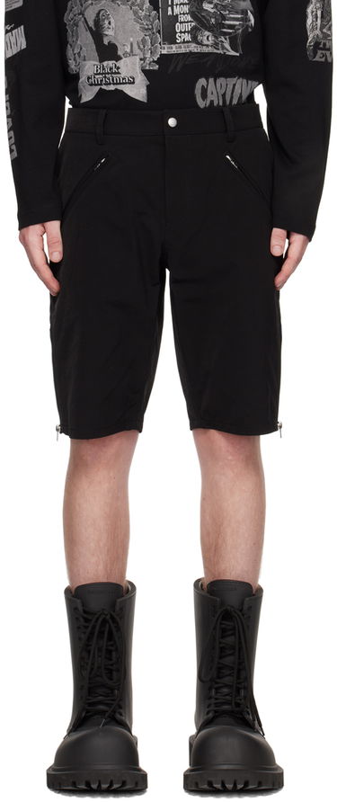 Къси панталони We11done We11done Biker Shorts Черно | WD-PT1-23-072-M-BK, 0