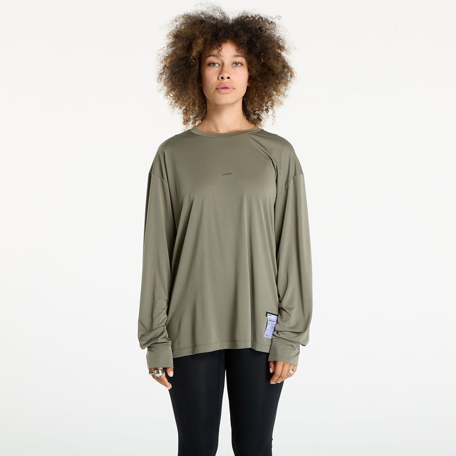 Тениска Satisfy Satisfy Auralite Long Tee Зелено | 11001-DO-SA, 1