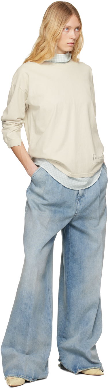 Дънки Maison Margiela Maison Margiela 5 Pocket Wide Leg Jeans Синьо | S51KA0605 S30383, 3