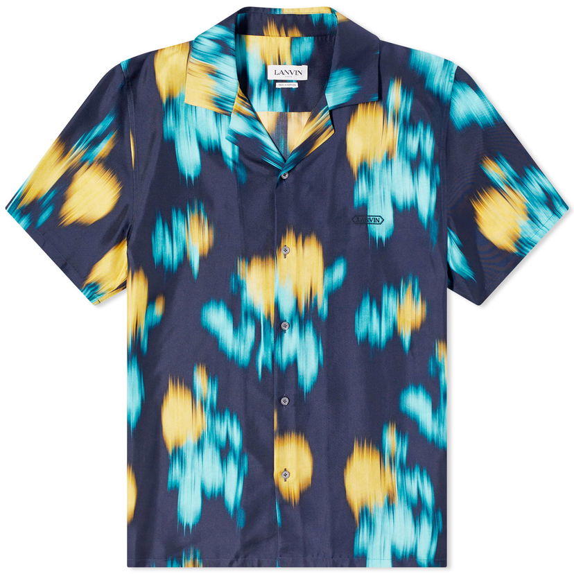 Риза LANVIN Blur Vacation Shirt Тъмно синьо | RM-SI0019-5891-P24-277