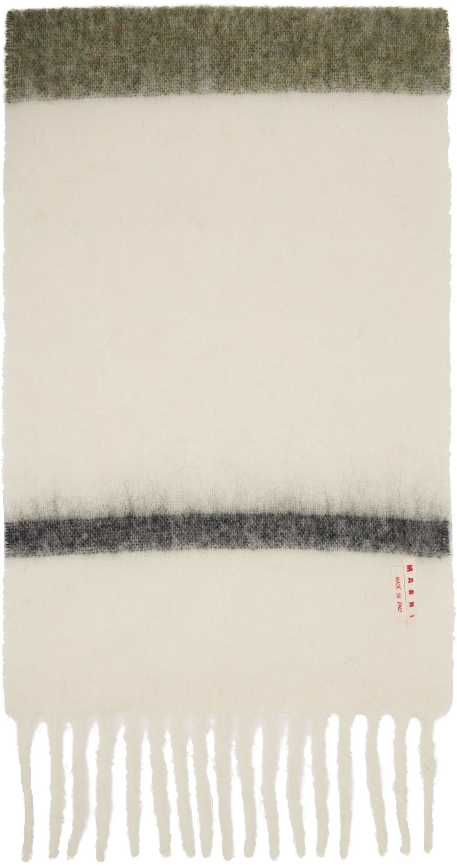 Шал Marni Alpaca Striped Fringe Scarf Многоцветен | SCMC0139Y0 UAW053, 1