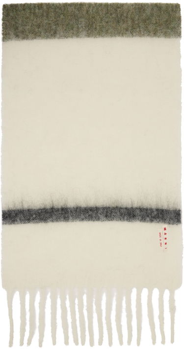 Шал Marni Alpaca Striped Fringe Scarf Многоцветен | SCMC0139Y0 UAW053, 1