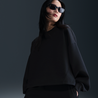 Суитчър Nike 24.7 Impossibly Soft Dri-FIT Crewneck Sweatshirt Черно | HQ8193-010, 2