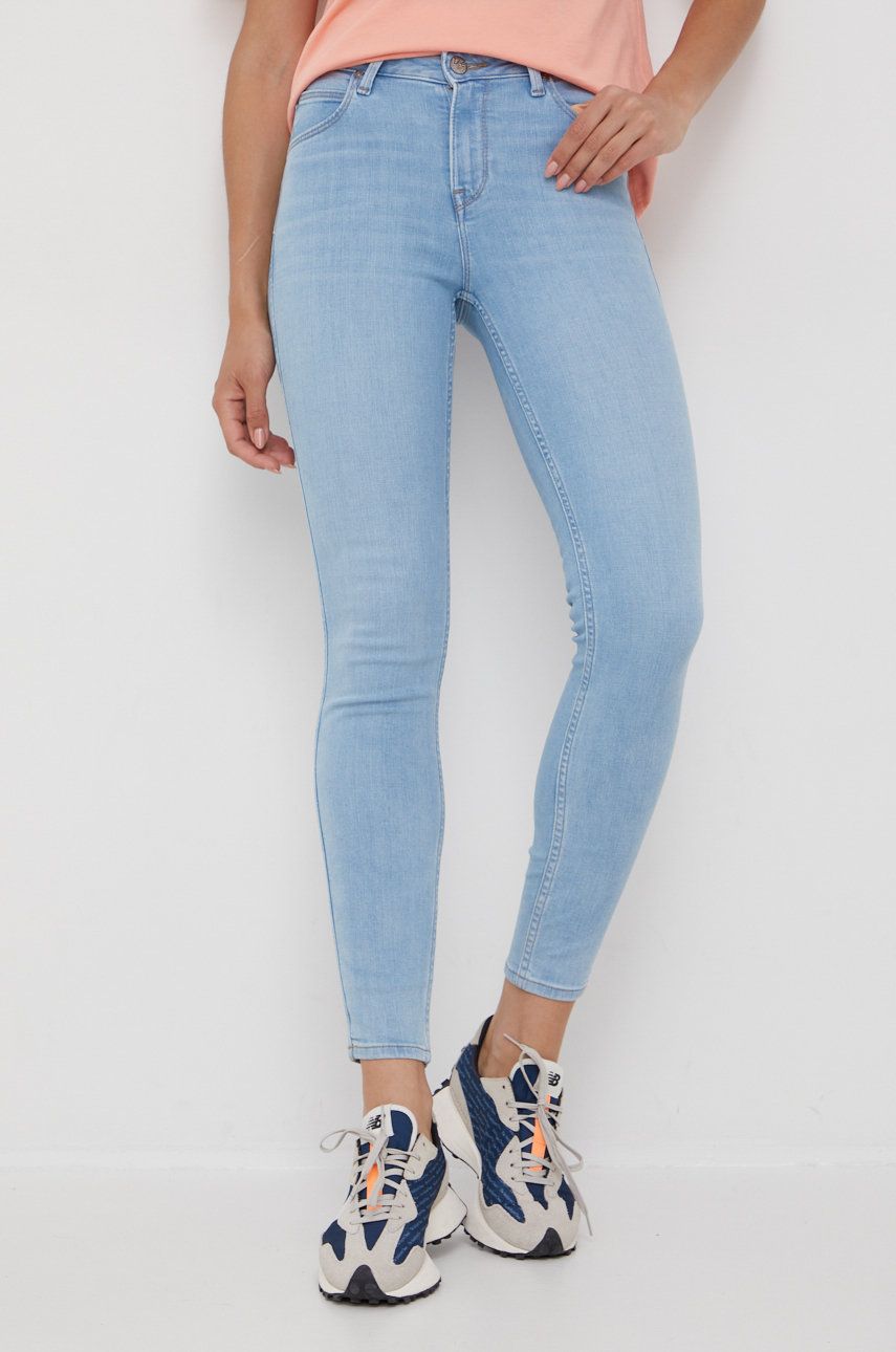 Дънки Lee Scarlett High Joanna Light Jeans Синьо | L626OPLE, 0