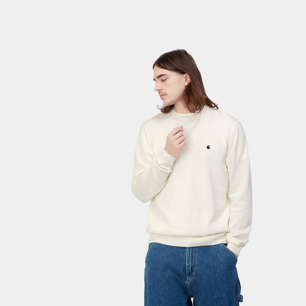 Пуловер Carhartt WIP Madison Sweater "Wax / Black" Бежово | I030033_0D3_XX, 0