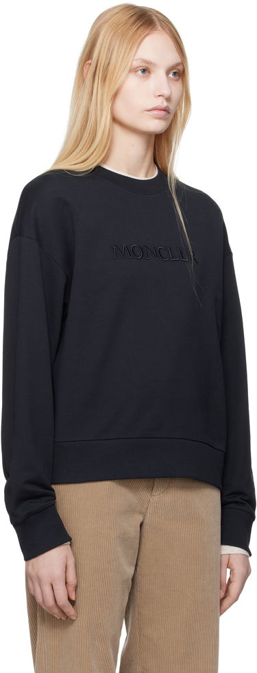 Пуловер Moncler Moncler Embroidered Logo Sweatshirt Черно | K10938G0001689A1K, 1