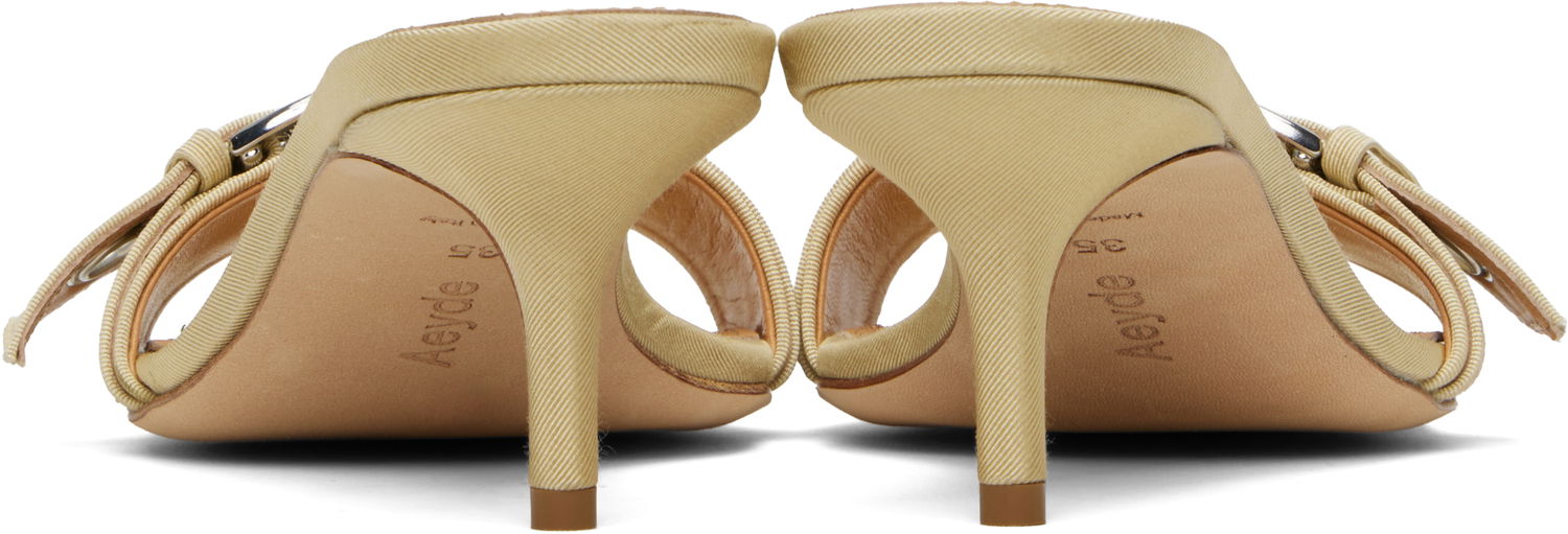 Аксесоари Aeyde Aeyde Ilvy Eyelet Grosgrain Mules Бежово | A11-HS-GAIS55TB188-SS25-957-069, 1