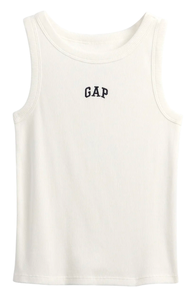 Ribbed Logo Tank Top, 4
