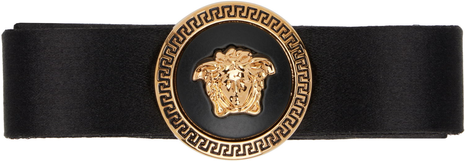 Значка Versace Versace Gianni Ribbon Hair Clip Черно | 1012256_1A10920, 0
