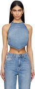 Ksubi Bolt Swept Denim Halter Top