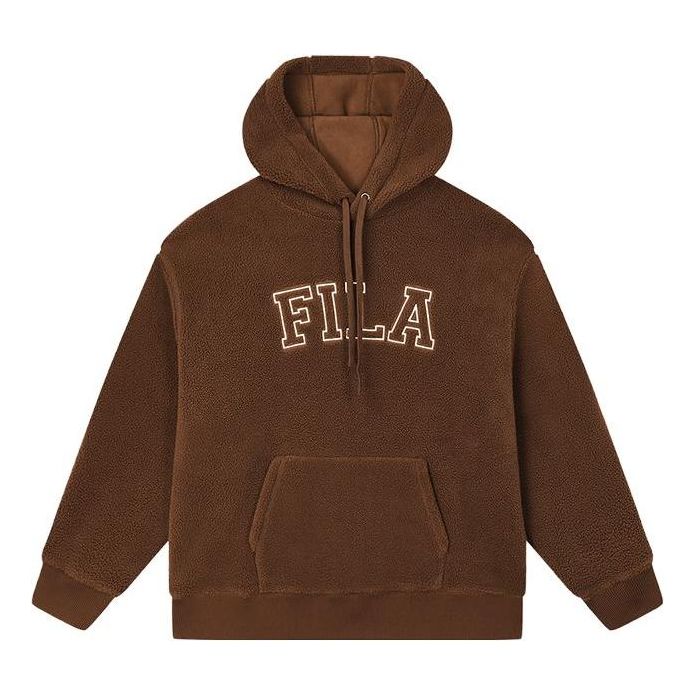 Суитчър FILA Warm Fleece Hoodie Кафяво | F11U339203F-DK
