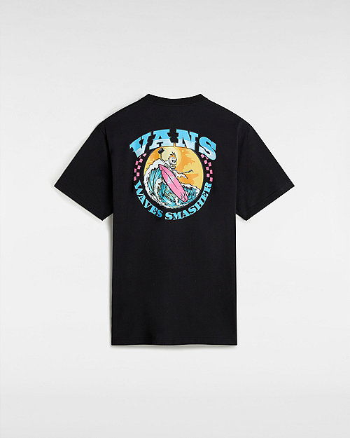 Тениска Vans True Waves T-shirt Черно | VN000KHTBLK, 1