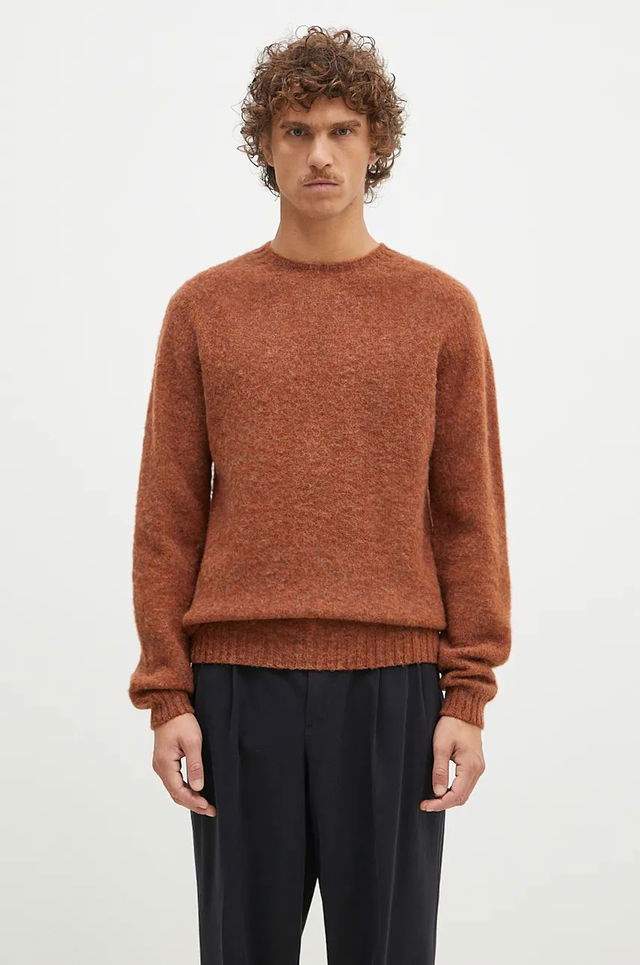 Birnir Brushed Lambswool Crewneck Sweater