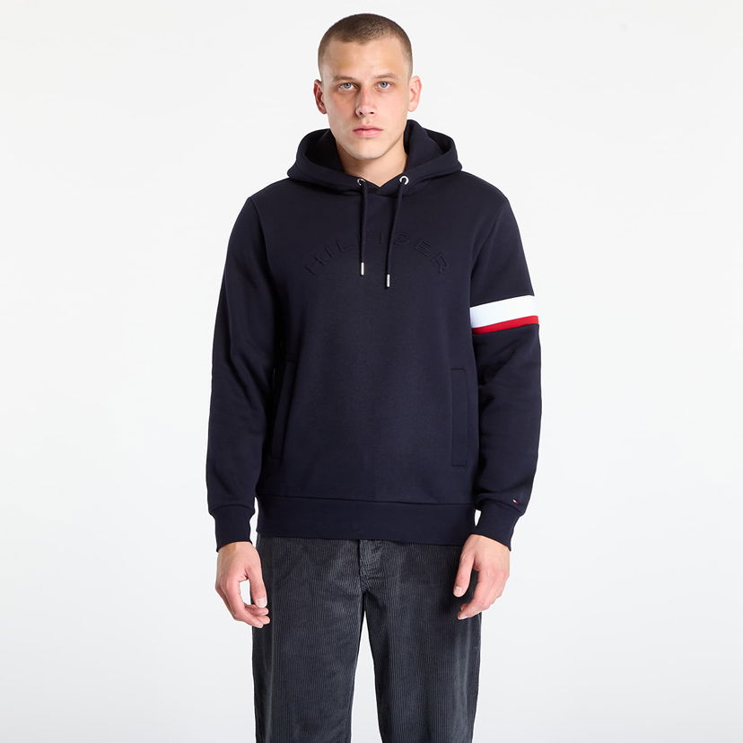 Суитчър Tommy Hilfiger Sweatshirt Rwb Insert Hoodie Desert Sky Тъмно синьо | MW0MW40479-DW5