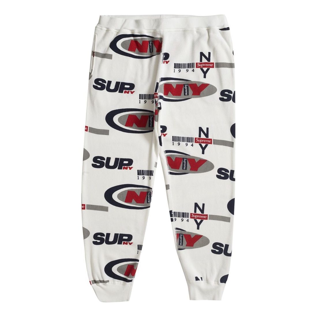 Спортни панталони Supreme Waffle Thermal Pant Бяло | SUP-FW18-909, 0