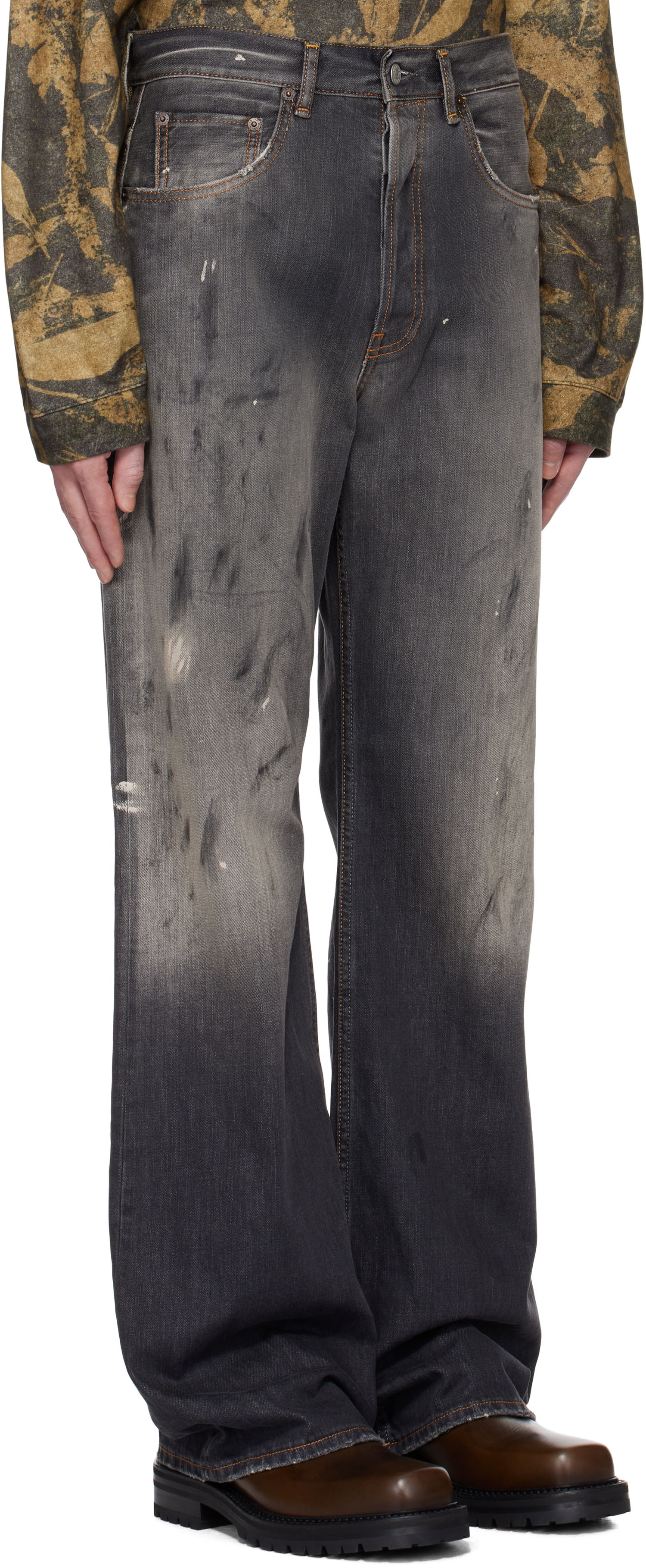 Дънки Acne Studios Acne Studios Loose Fit 2021M Jeans Сиво | B00393-, 1