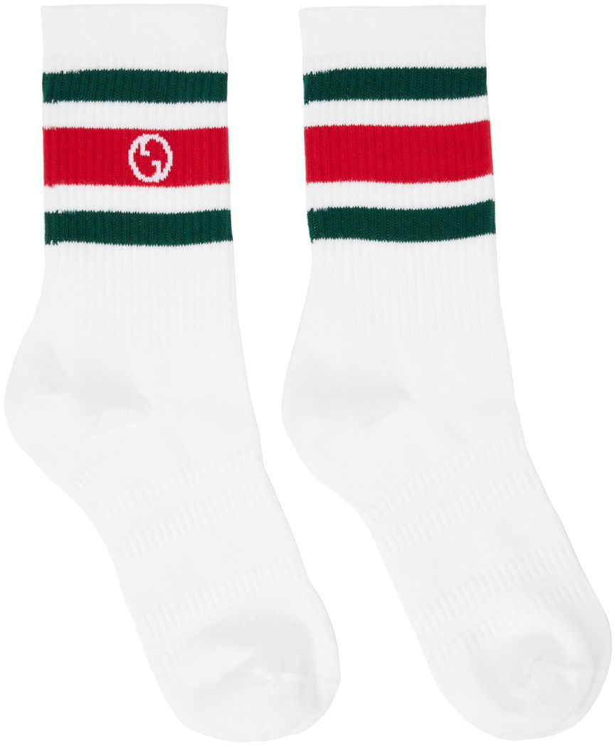 Бельо и чорапи Gucci Round Interlocking G Бяло | 750705 4GADU, 0