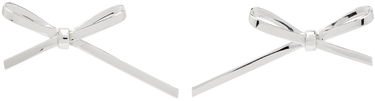Обеци We11done We11done Bow Stud Earrings Металик | WD-AJ0-24-521-U-SV, 0