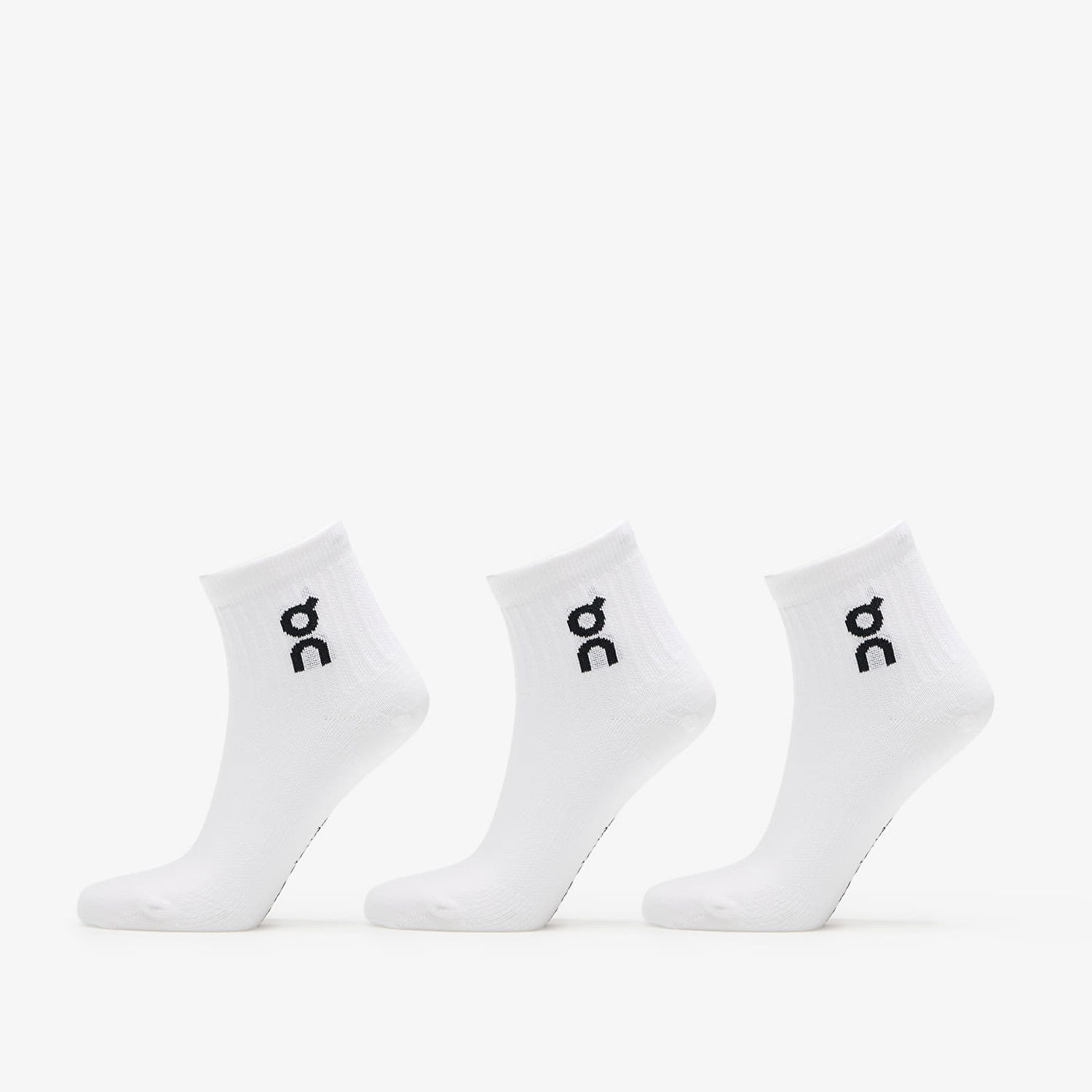 Чорапи On Running Logo Sock Mid 3-Pack M Бяло | 2UF10520069 U, 0