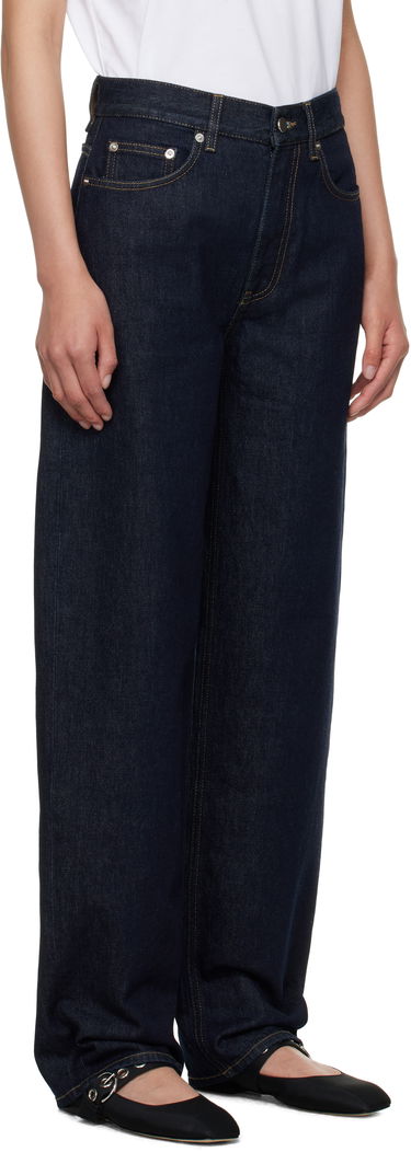 Дънки Loulou de Saison Loulou de Saison Samur Straight-Leg Jeans Синьо | SAMUR LDS, 1