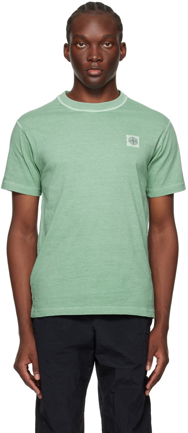 Тениска Stone Island Patch T-Shirt Зелено | 801523757, 0