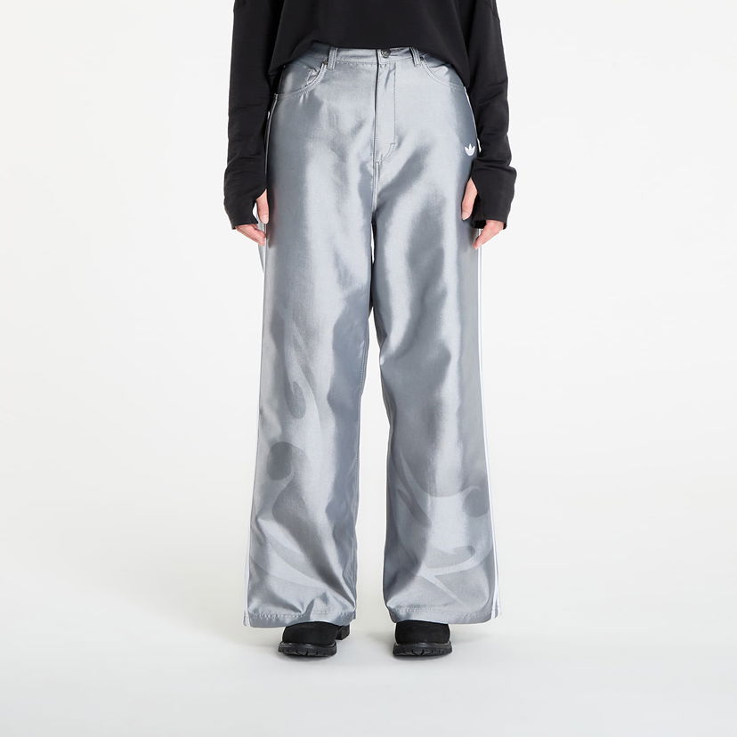 Панталони adidas Originals Adilenium Season 4 Teamgeist Baggy Shine Denim Joggers Сиво | KE9800