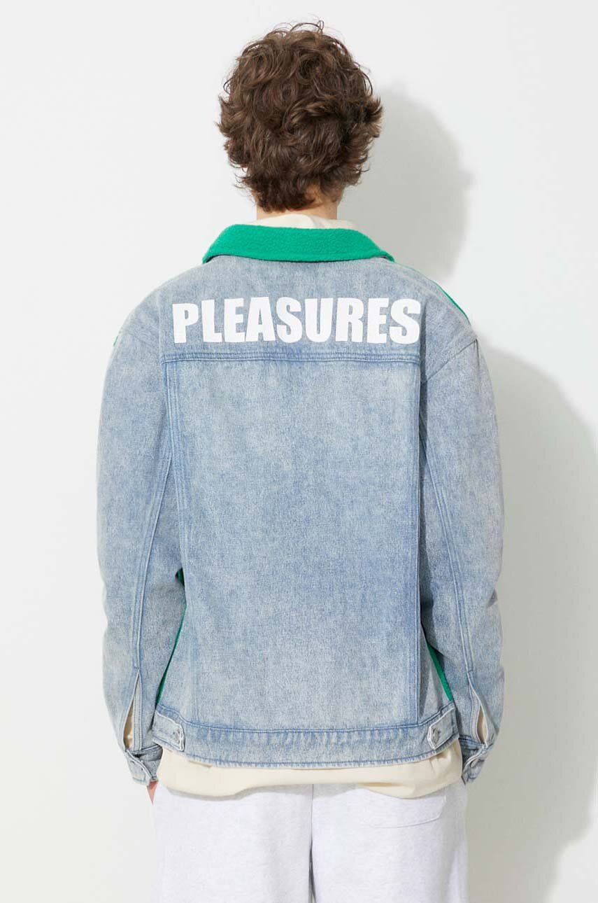 Яке Pleasures Trucker Jacket Зелено | P23SP004, 0