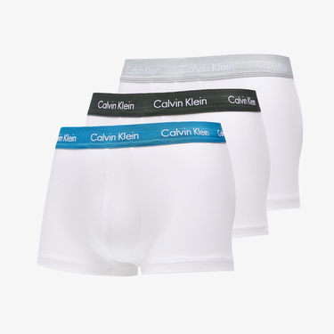 Боксерки CALVIN KLEIN Cotton Stretch Low Rise Trunk 3Pk Бяло | U2664G 1TS, 0